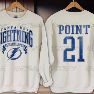 Vintage Tampa Bay Lightning Sweatshirt | Brayden Point shirt | Tampa Bay Hockey Fan shirt | Lightning Hockey Sweatshirt | Andrei Vasilevskiy
