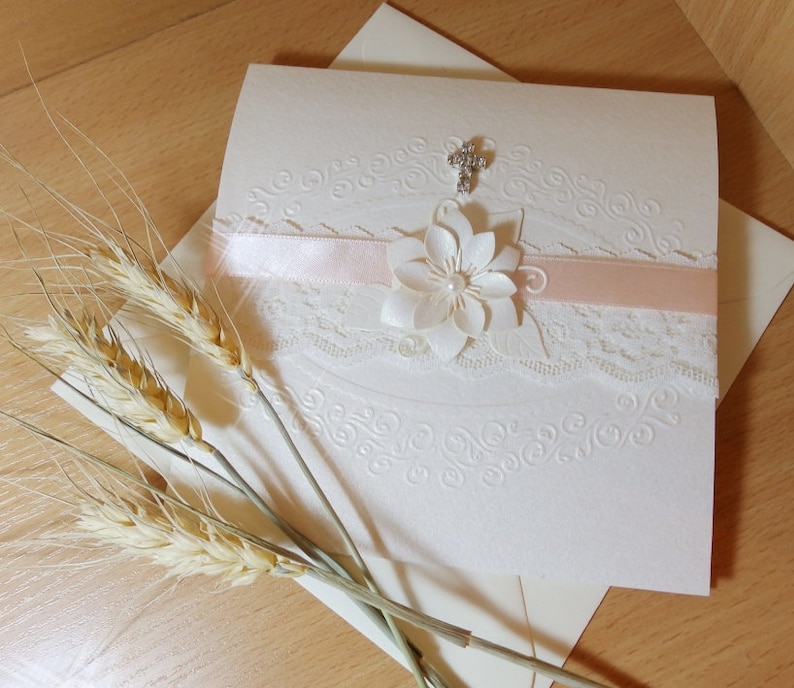 Handmade Christening invitation/Unique Baptism Etsy