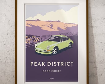 Peak District - featuring Porsche 911 - Poster Print