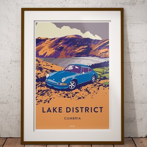 Lake District - featuring Classic Porsche 911 - Poster Print