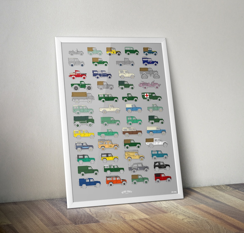 Land Rover Timeline Poster Print - Etsy