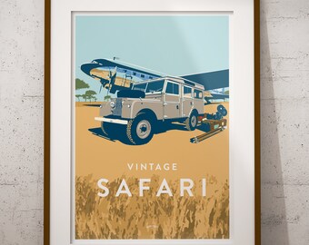 Land Rover Safari - Travel Poster
