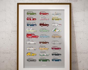 Range Rover Classic Timeline Poster Print