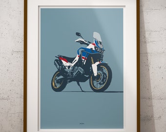 Japanese Adventure Motorcyle - Print