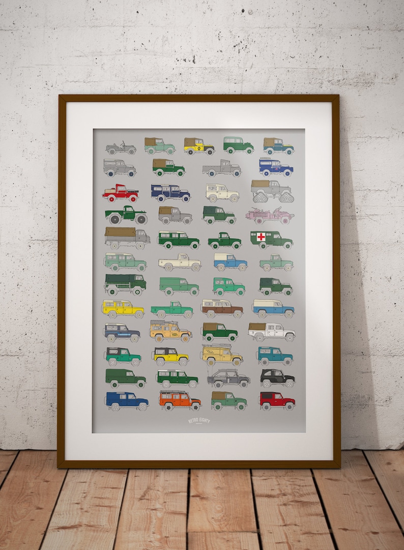 Land Rover Timeline Poster Print - Etsy