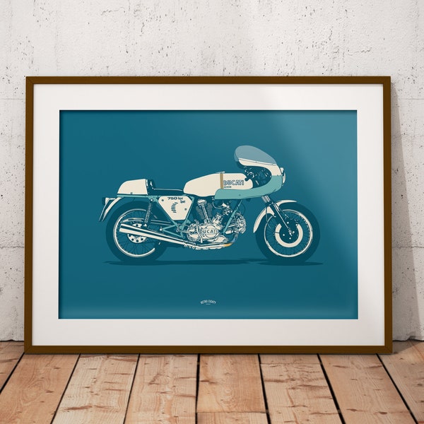 Ducati 750 Supersport - Poster Print