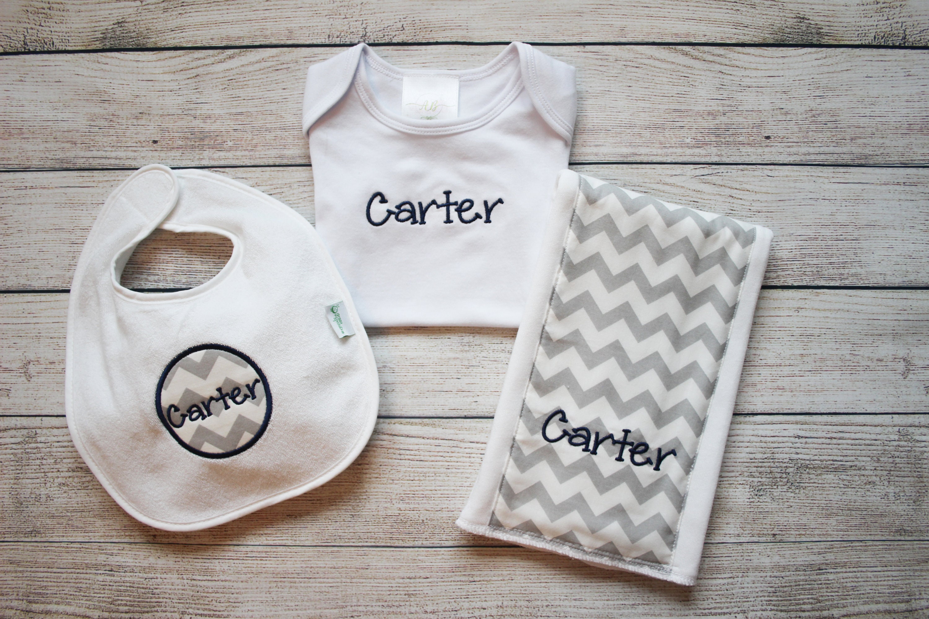 Monogram Baby Gift Set/Monogram Baby Gift Set/Baby Boy Etsy