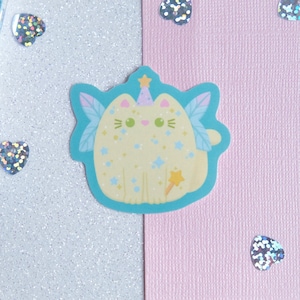 Fairy - Autocollant Chat Fée avec baguette magique pour décorer votre ordinateur portable ou notebook  - Whiskered Wonders Collection