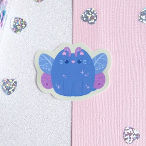 Pawterfly - Autocollant Chat Papillon bleu pour décorer votre ordinateur portable ou notebook  - Whiskered Wonders Collection