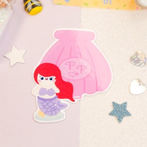 Autocollant Polly Pocket Sirène Jouet Années 90 Rétro pour Millennials Nostalgique pour décorer ordinateur portable, gourde, notebook