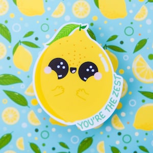 Autocollants Petit Citron Mignon - Autocollant Lemonade - Autocollants Kawaii Citron - Autocollant You're the Zest