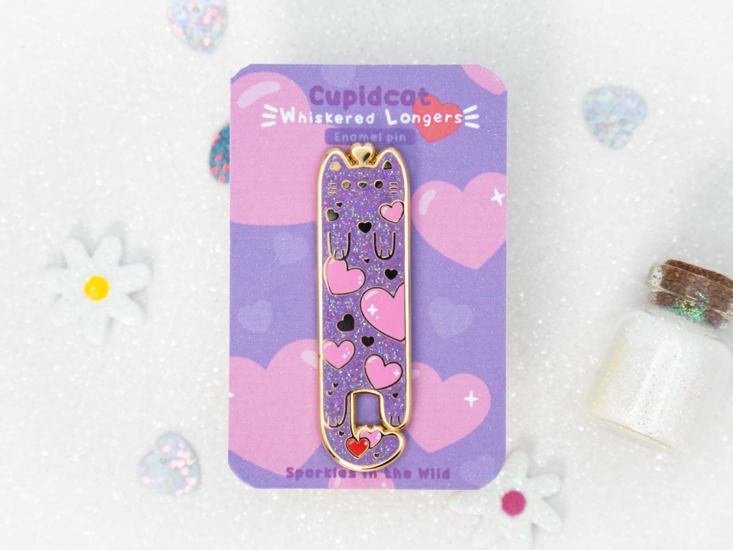 Cupidcat Cat Pins - Whiskered Longers Collection