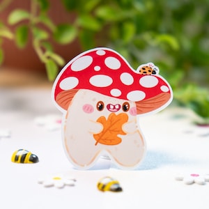 Autocollant Champignon Mignon Mushroomie -  Autocollants Journal - Stickers Planner