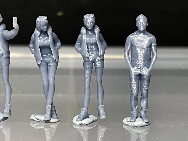 164 Miniature Human Figures Resin / Unpainted Great for Etsy