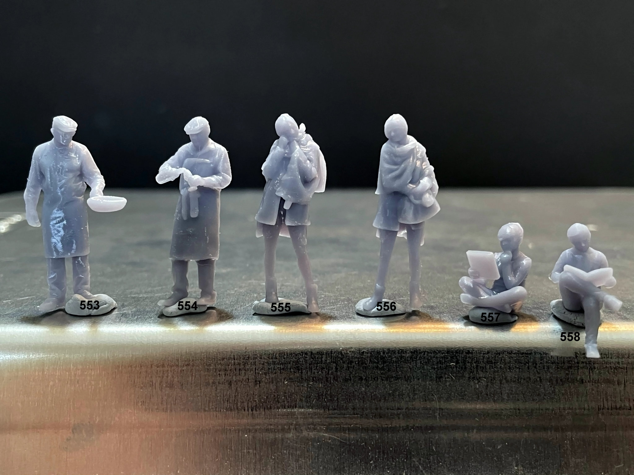 164 Miniature Human Figures Resin / Unpainted Great for Etsy