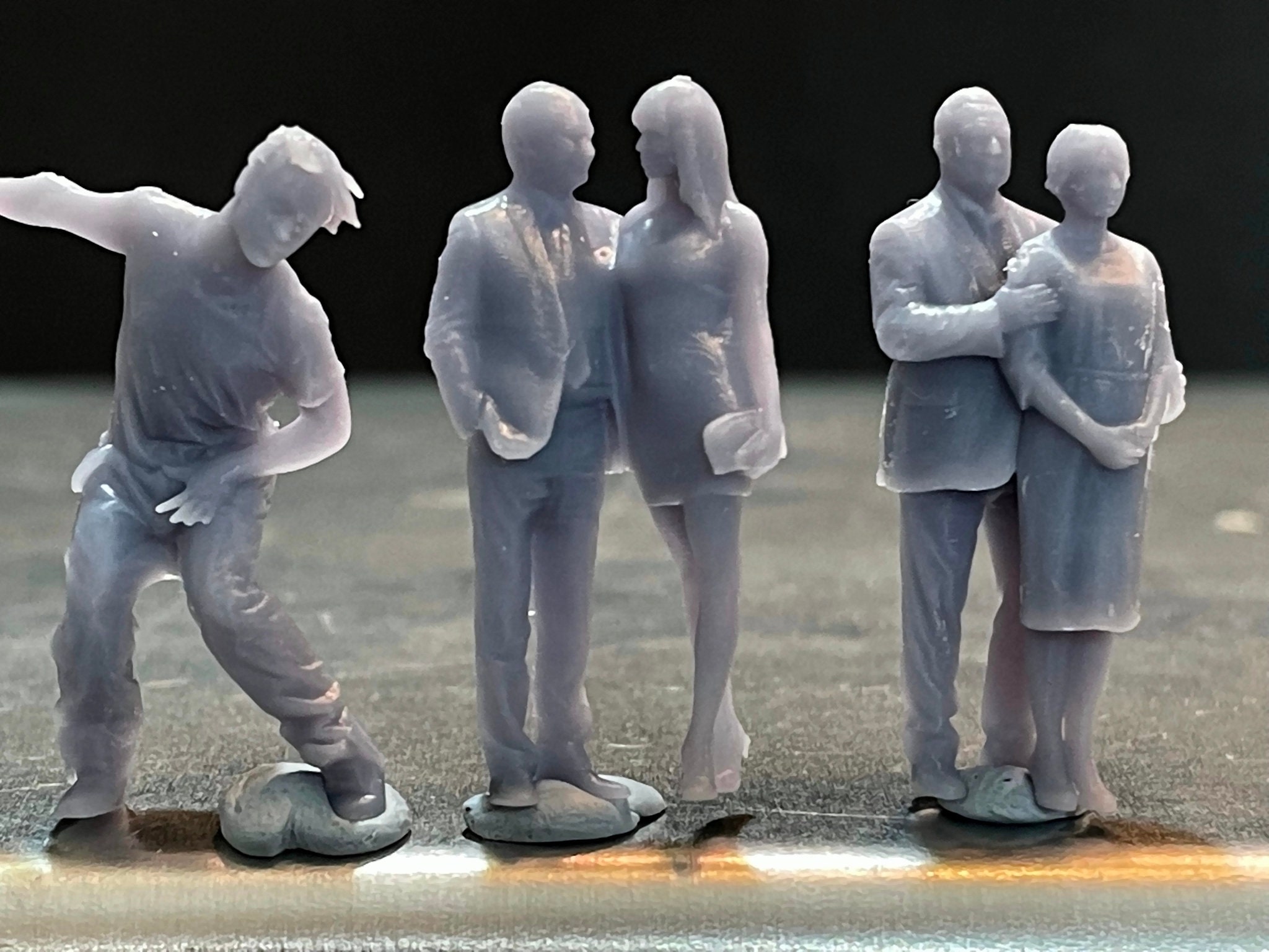 164 Miniature Human Figures Resin / Unpainted Great for Etsy