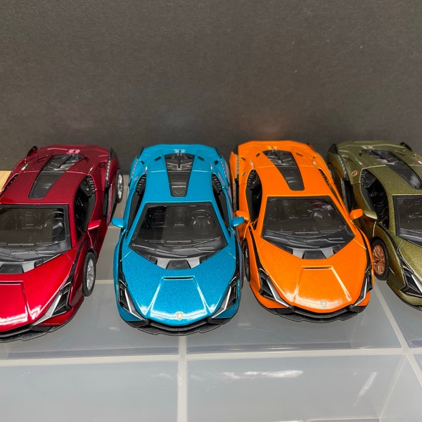 1:40 Under 5" Lamboghini Sian -  Multiple Colors - Great For Dioramas & Diecast Photography - Very Detailed