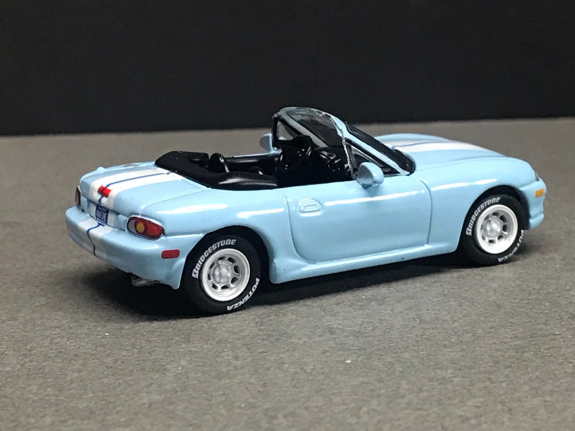 1-64 Scale / S-Scale 1999 Mazda MX-5 Miata in Blue Great For | Etsy