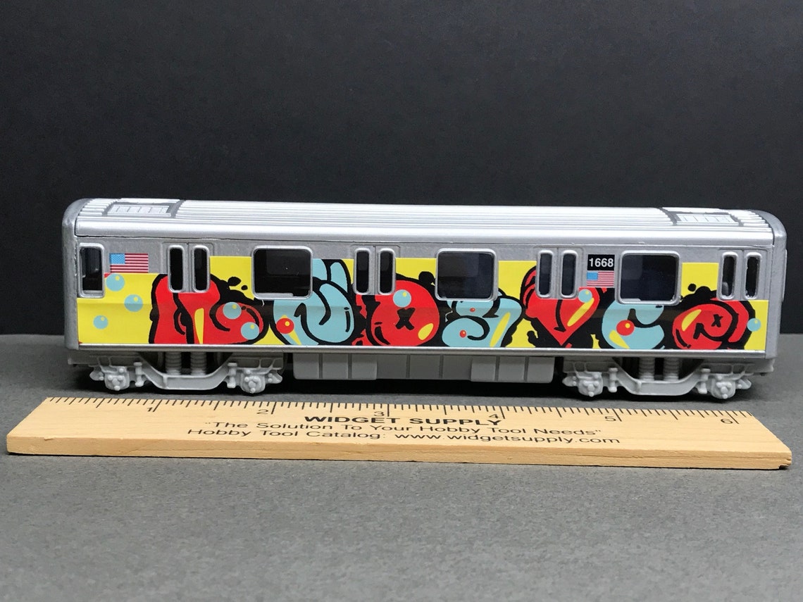 Graffiti Riddled Subway Train Car Standard Graffiti Under Etsy