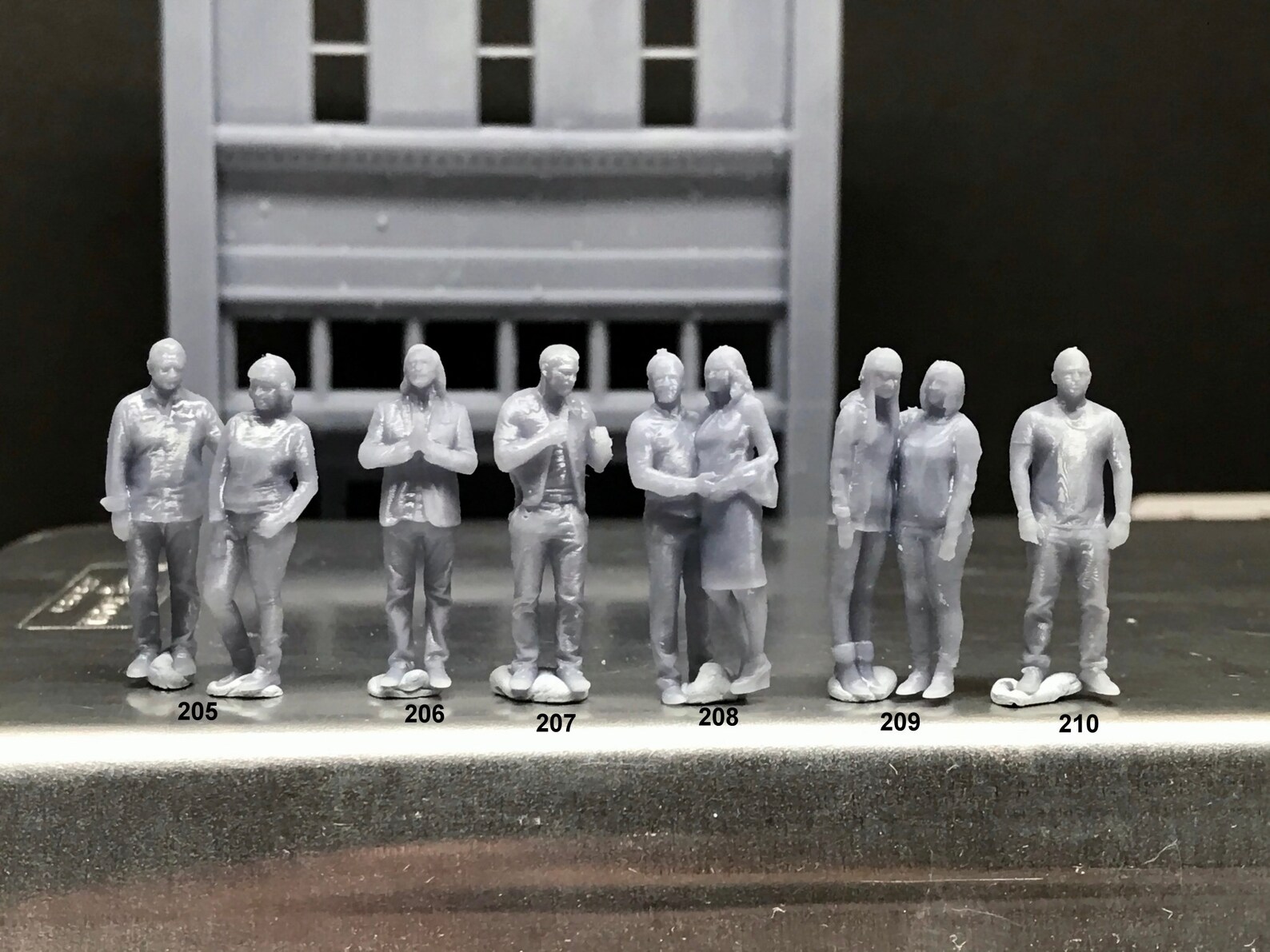 164 Scale Miniature People Resin / Unpainted Great for Etsy