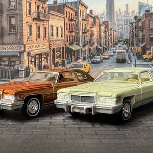 1-64 Scale / S-Scale 1976 Cadillac Coupé DeVille in 2 Farben - Toll für Dioramen & Diecast Fotografie (JL Diecast)