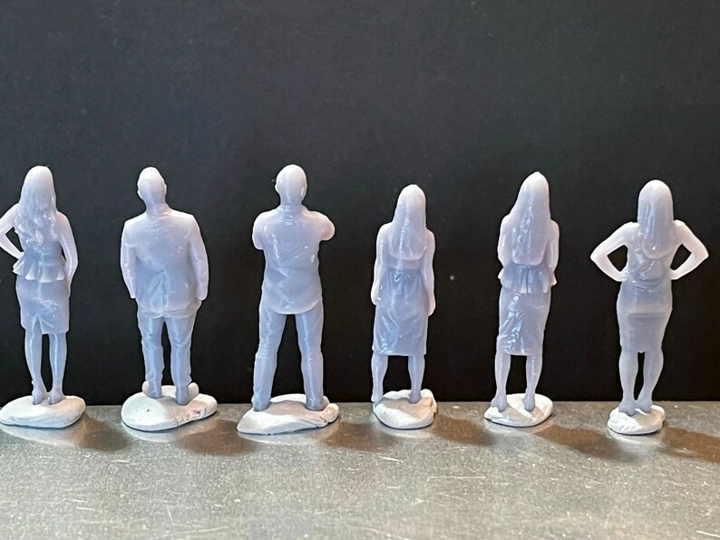 164 Miniature Human Figures Resin / Unpainted Great for Etsy