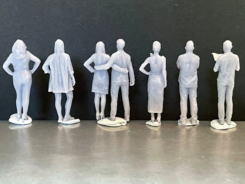 164 Miniature Human Figures Resin / Unpainted Great for Etsy