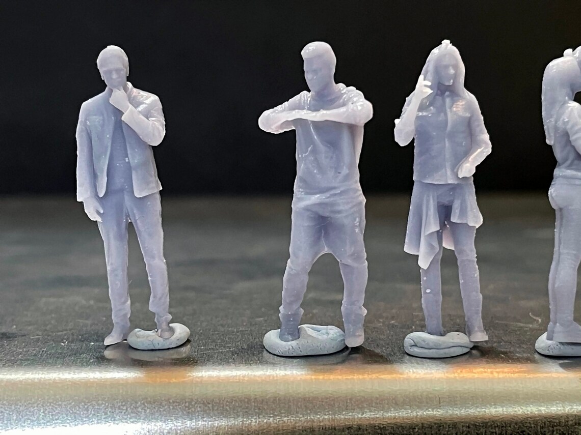 164 Miniature Human Figures Resin / Unpainted Great for Etsy