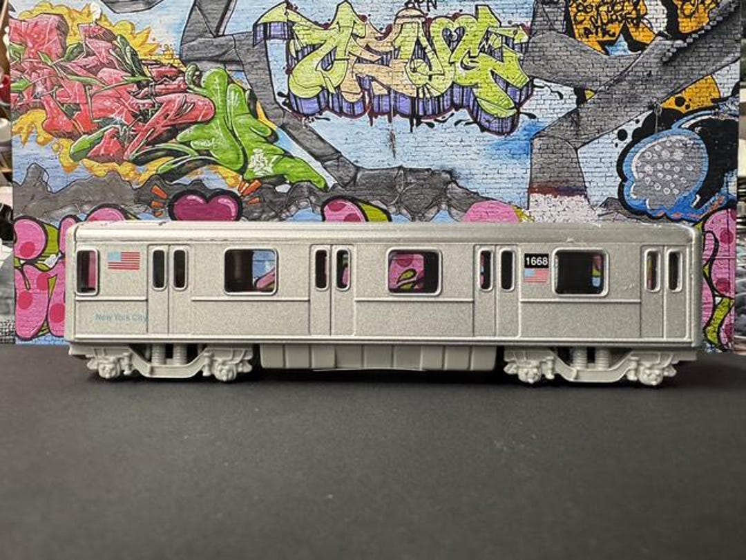 Plain NYC Metro Subway Train Car - 