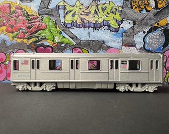Plain NYC Metro Subway Train Car - "Clean" -  under 7" Long. Great for Display or Diorama