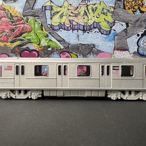 Plain NYC Metro Subway Train Car - 