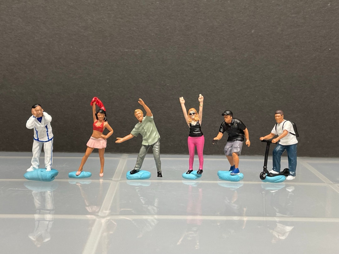 164 Miniature Human Figures Diecast Metal Great for Dioramas / Hot