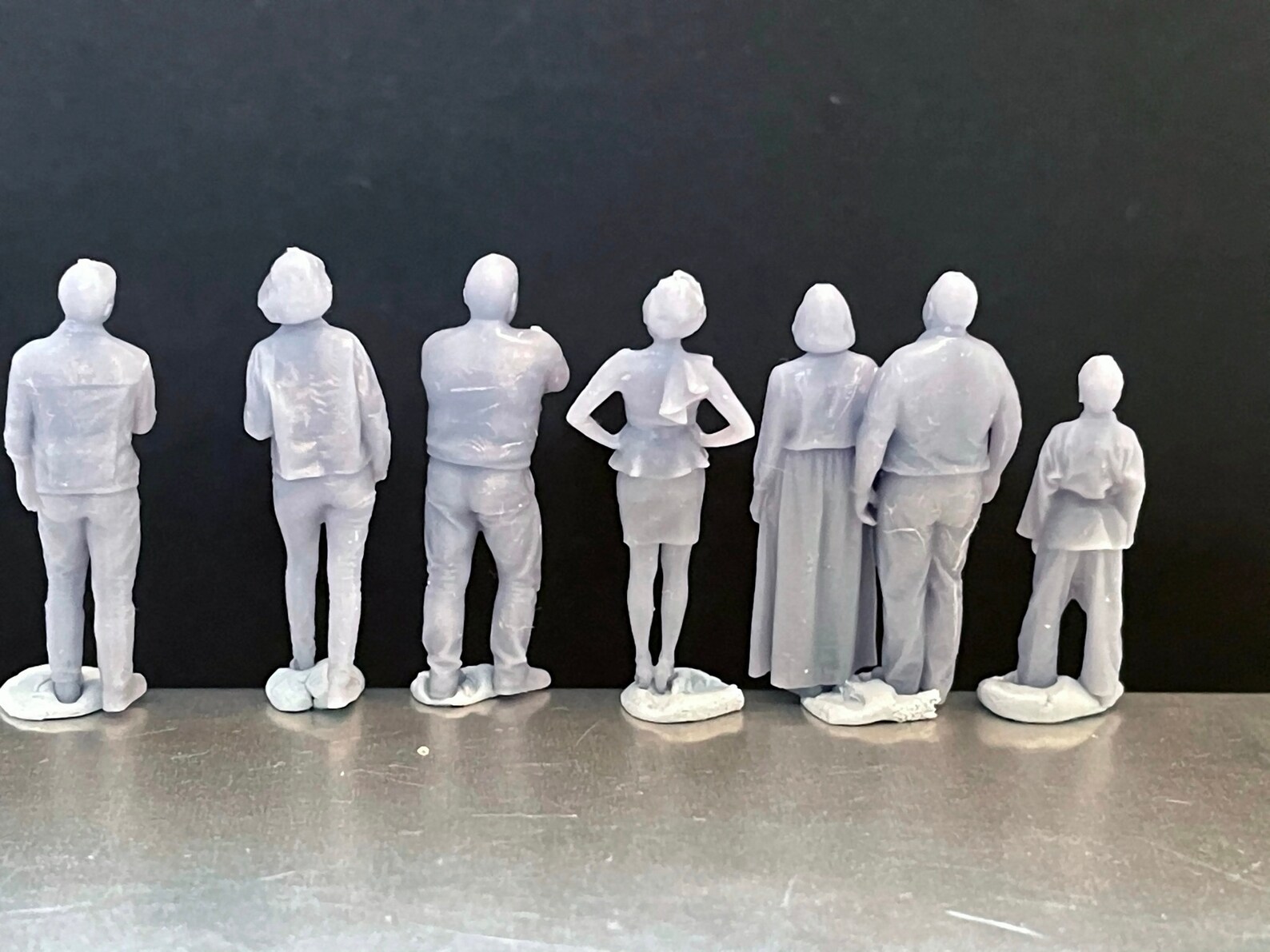 164 Miniature Human Figures Resin / Unpainted Great for Etsy