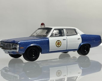 1-64 Scale / S-Scale 1972 AMC Matador Police Car - Great For Dioramas & Diecast Photography - Very Detailed