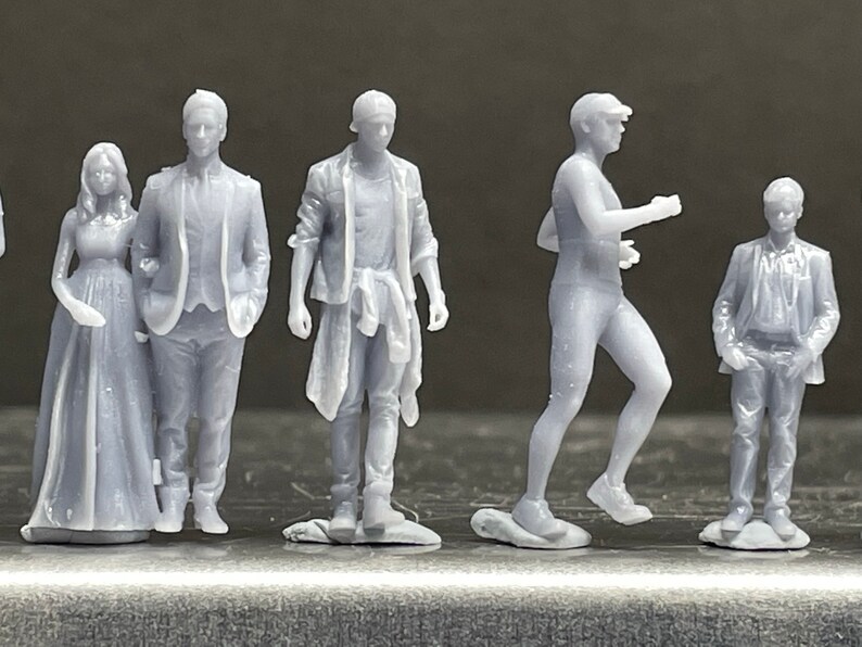 164 Miniature Human Figures Resin / Unpainted Great for Etsy