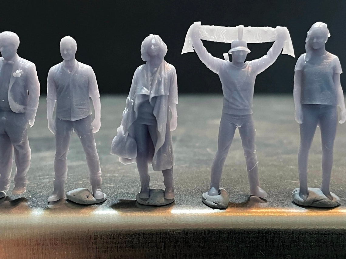 164 Miniature Human Figures Resin / Unpainted Great for Etsy