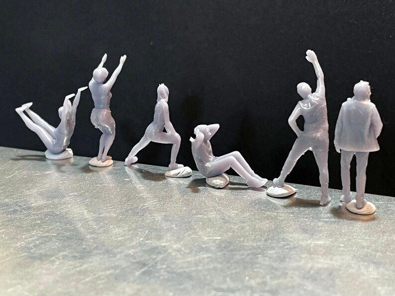 164 Miniature Human Figures Resin / Unpainted Great for Etsy