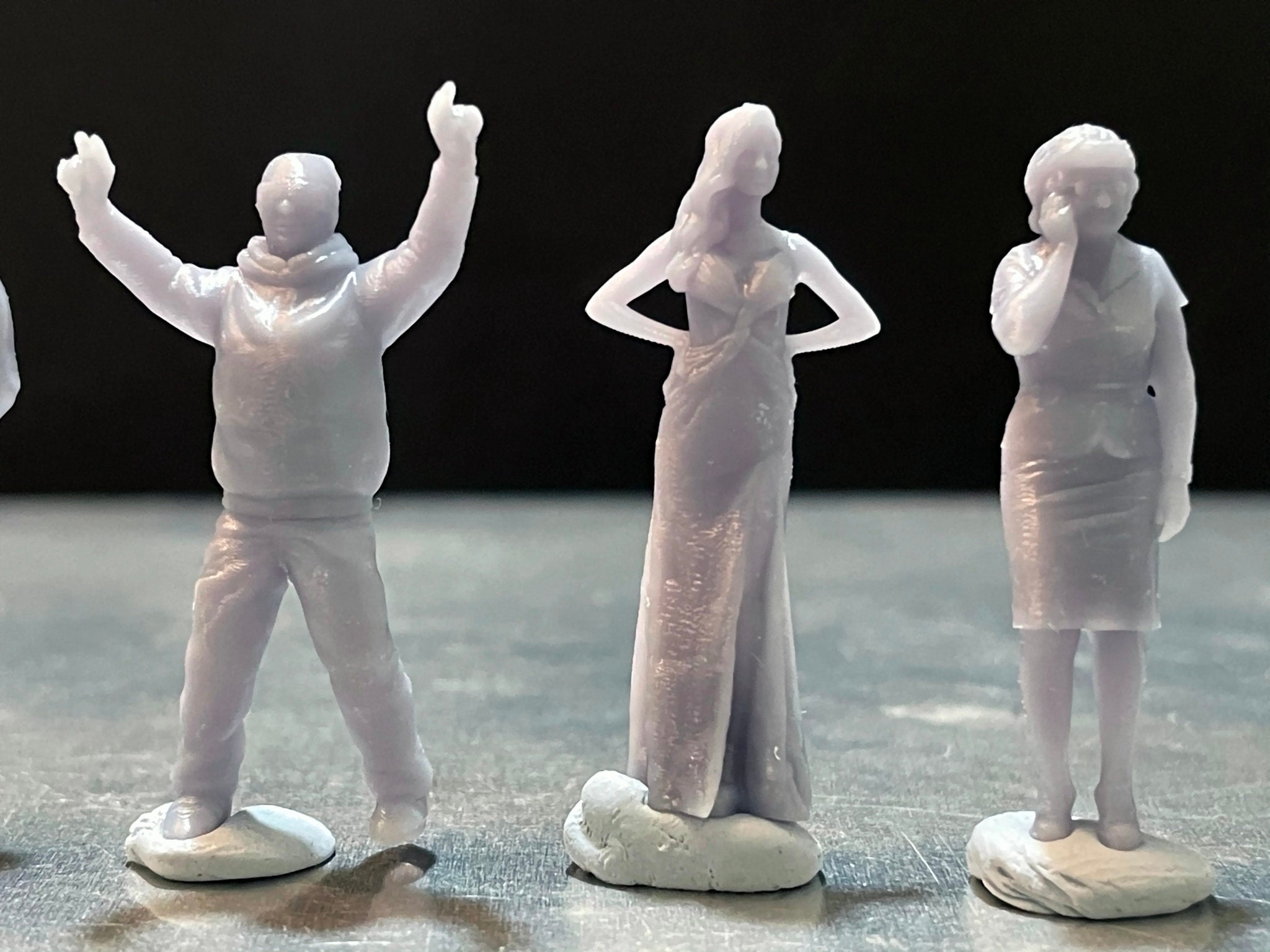 164 Scale Miniature People Resin / Unpainted Great for Etsy