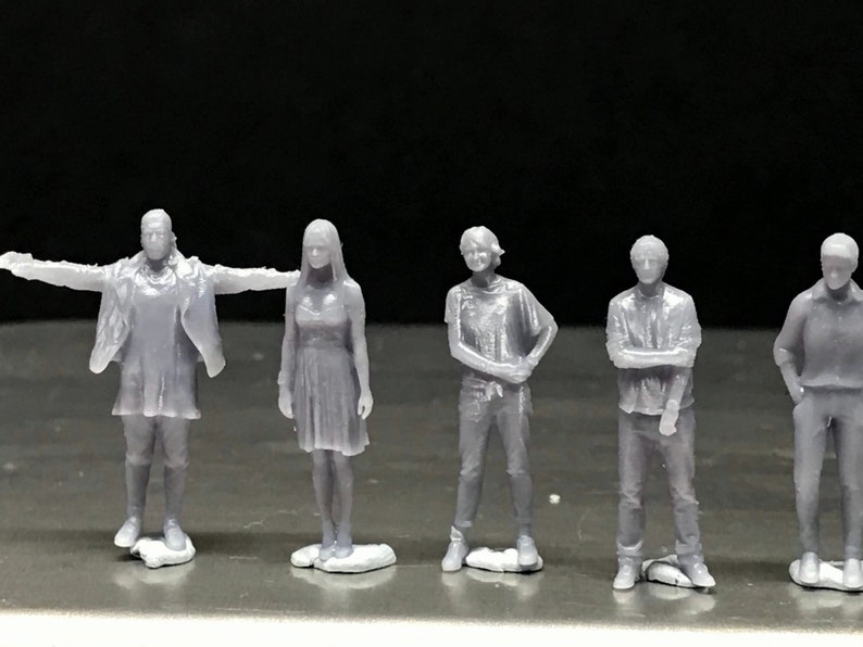 1:64 Scale Miniature People Resin / Unpainted Great for | Etsy