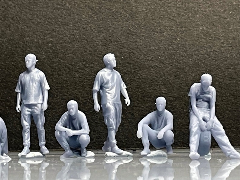 164 Miniature Human Figures Resin / Unpainted Great for Etsy