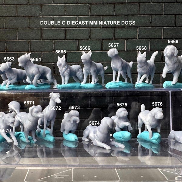 Dog Scale Figurines - Etsy