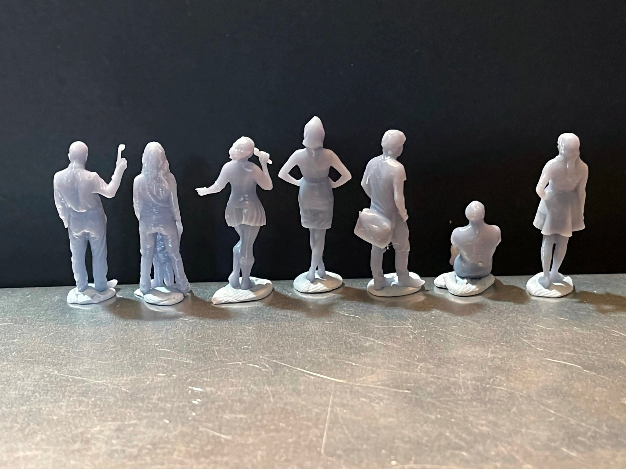 164 Miniature Human Figures Resin / Unpainted Great for Etsy