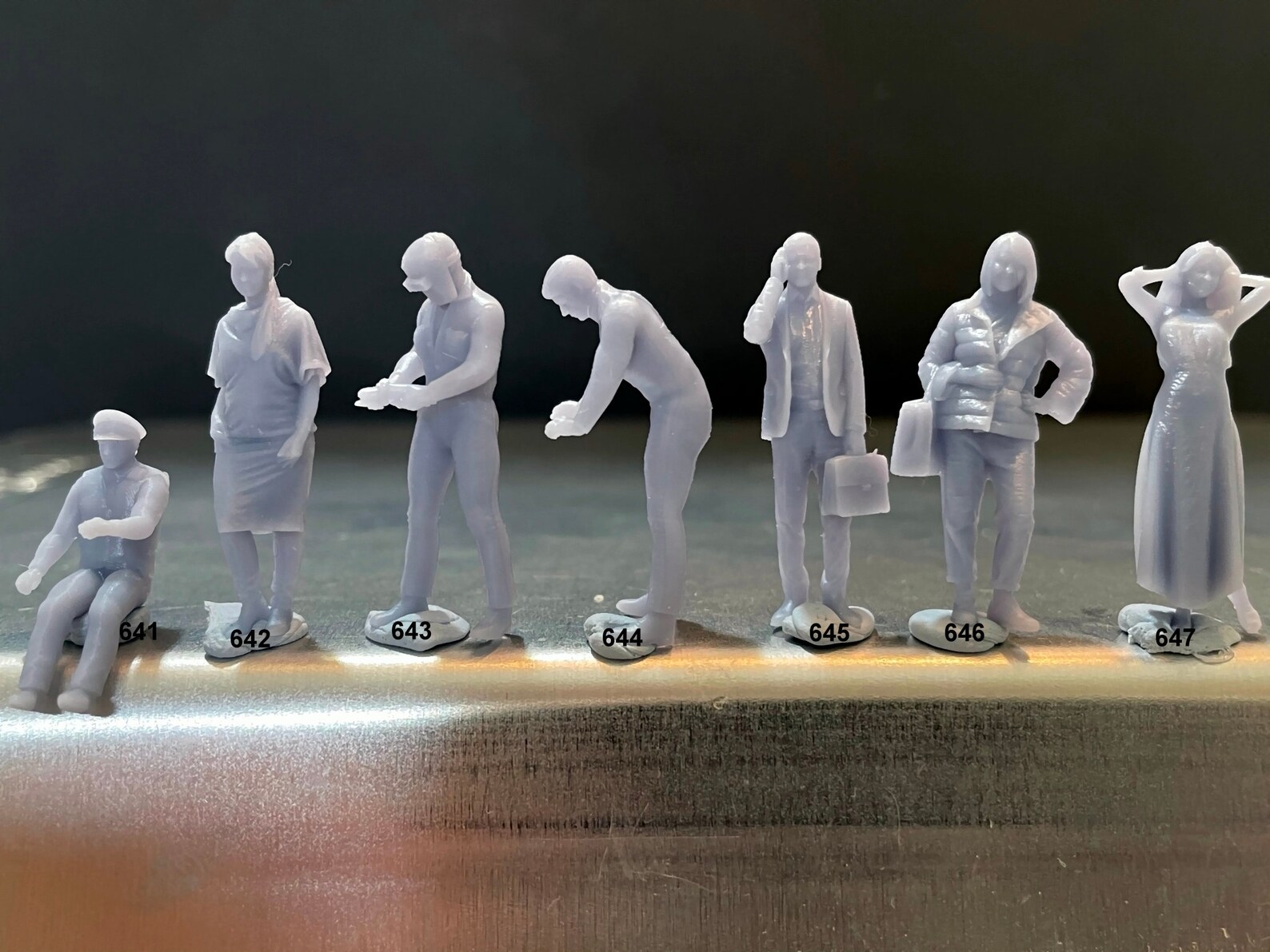 164 Miniature Human Figures Resin / Unpainted Great for Etsy
