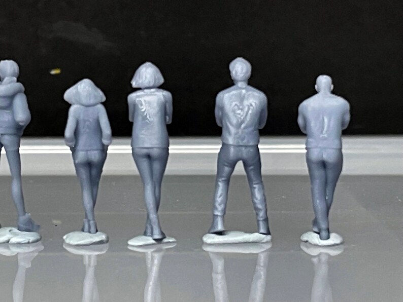 164 Miniature Human Figures Resin / Unpainted Great for Etsy