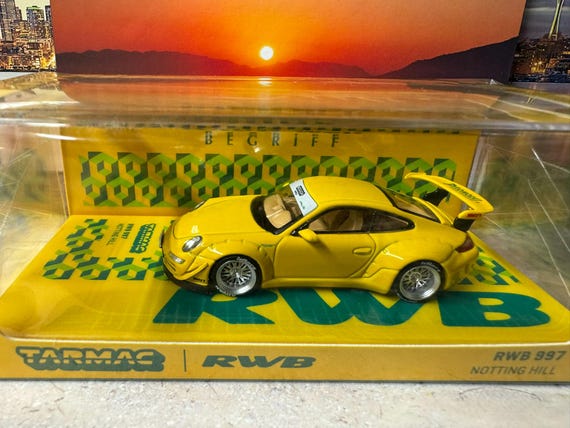 1-64 Scale / S-scale Porsche RWB 997 Notting Hill in Yellow