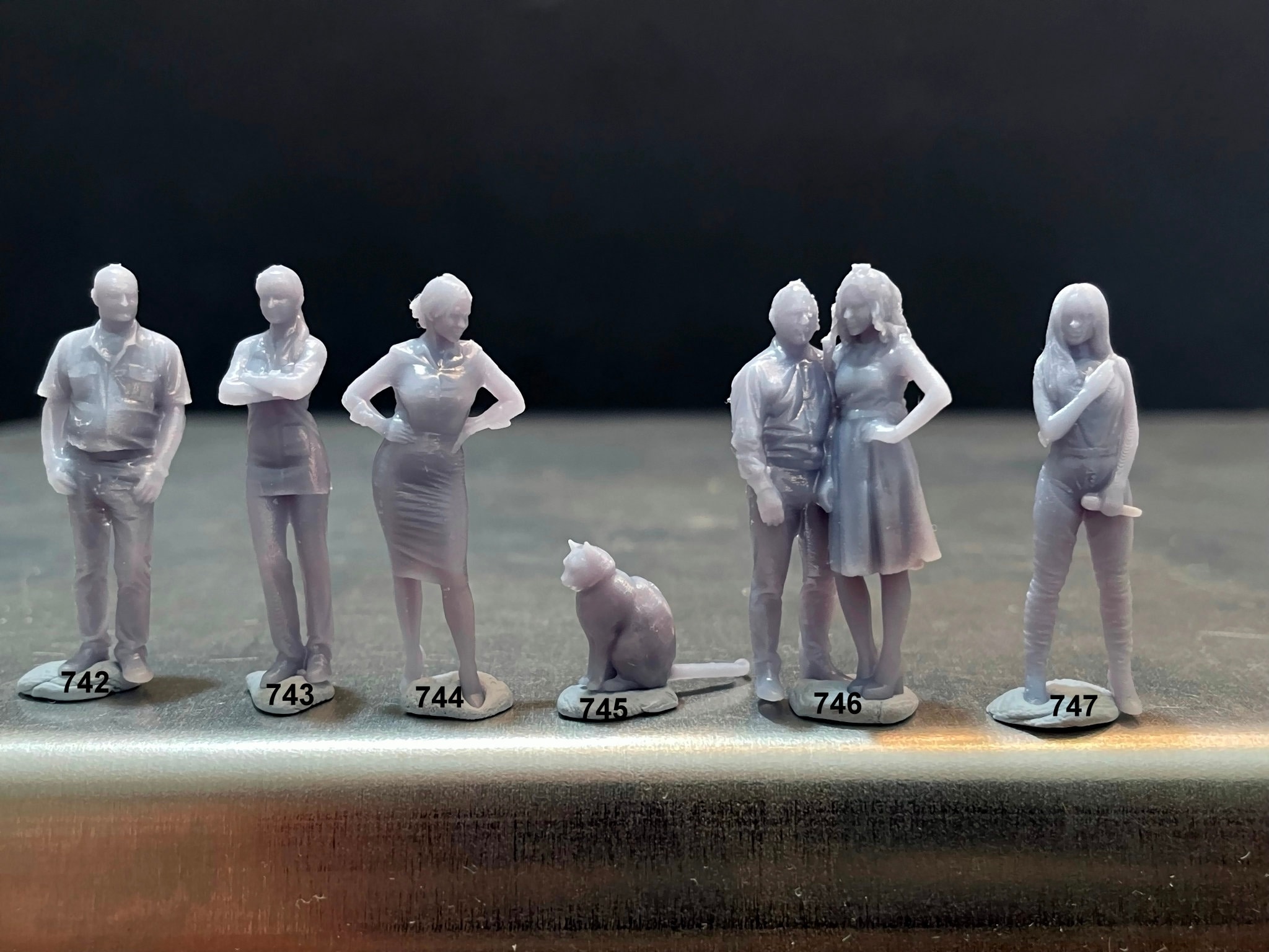 164 Miniature Human Figures Resin / Unpainted Great for Etsy