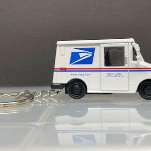 Llavero postal antiguo - Llavero de camión postal de Estados Unidos - Gran regalo para el cartero Kinsmart