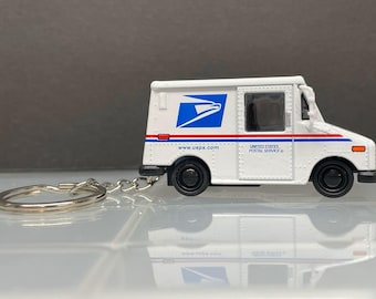 porte-clés postal vintage - porte-clés camion postal des États-Unis - excellent cadeau pour le facteur Kinsmart