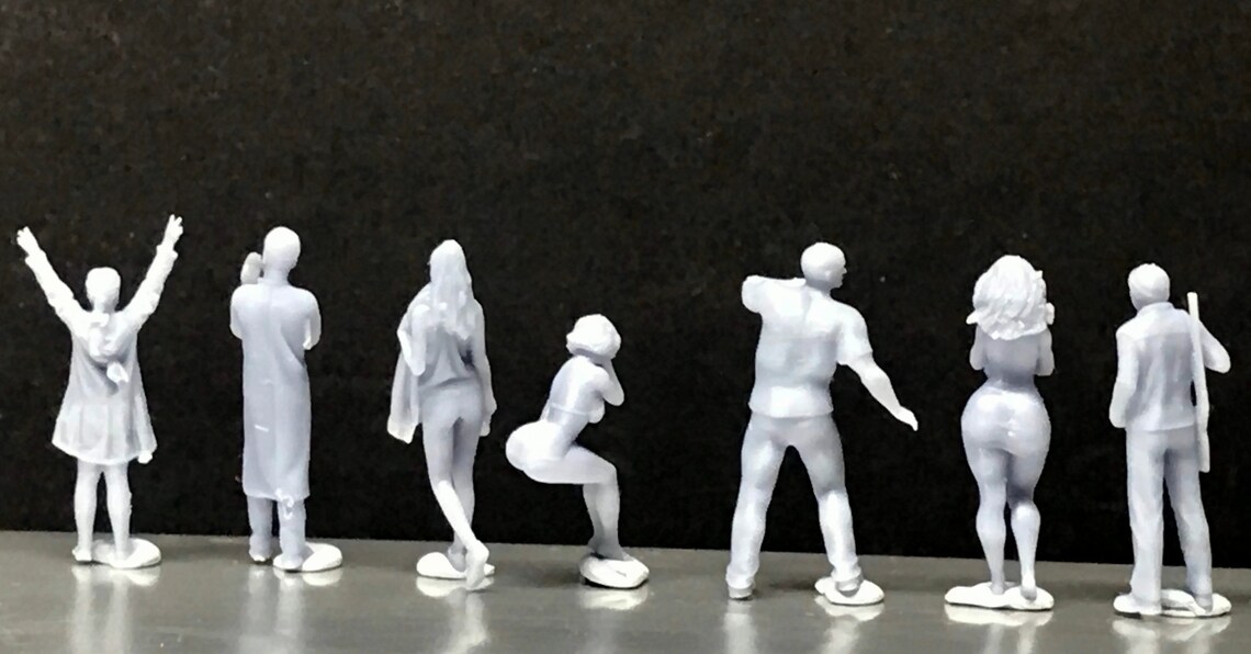 164 Scale Miniature People Resin / Unpainted Great for Etsy UK