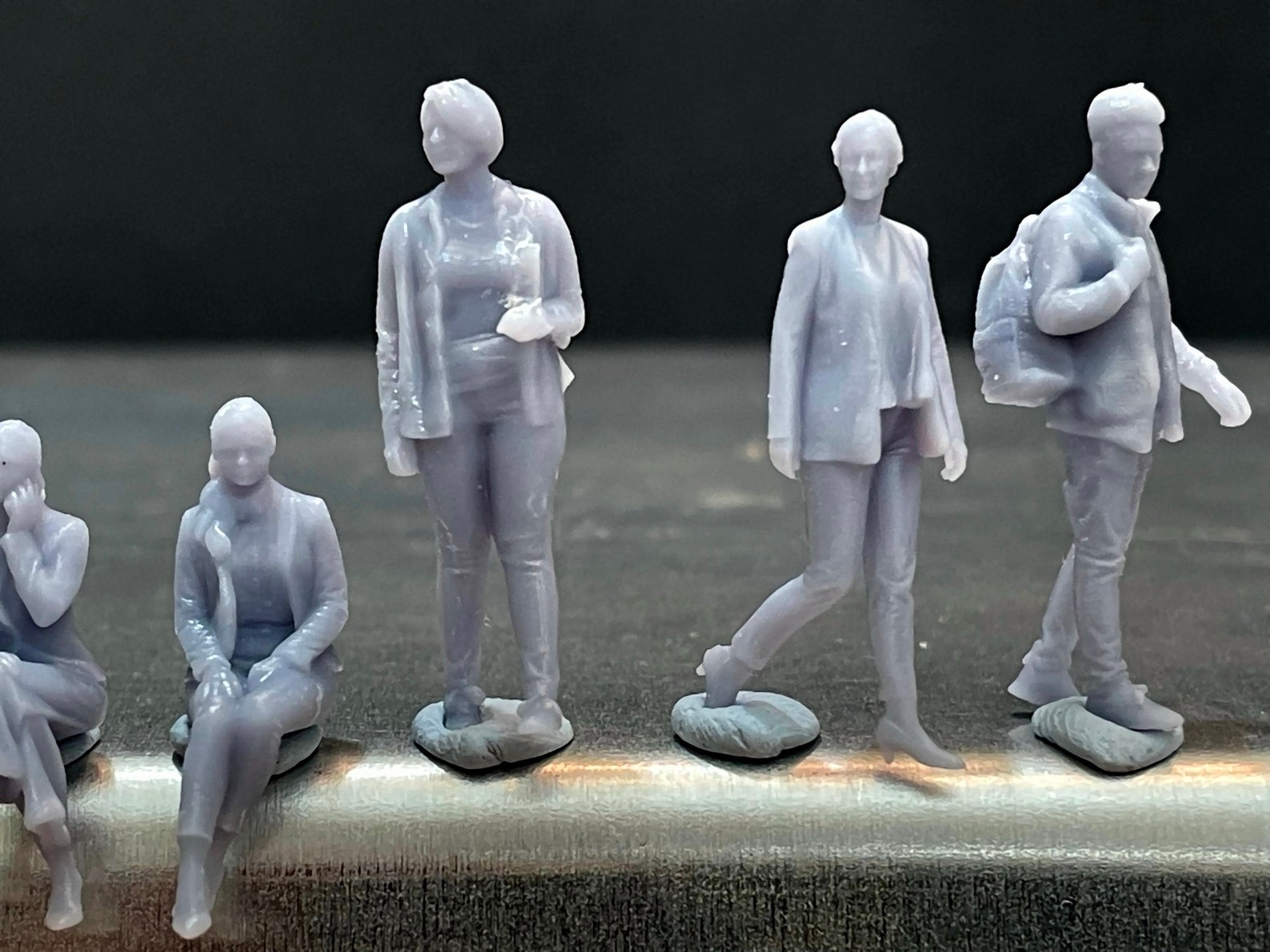 164 Miniature Human Figures Resin / Unpainted Great for Etsy